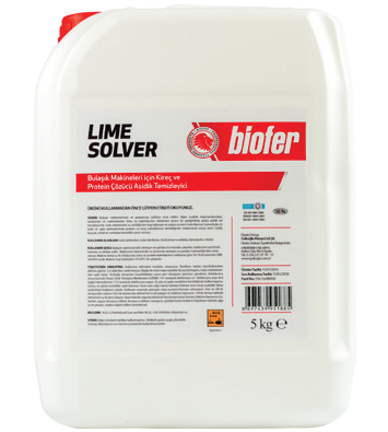 Biofer 5 Kg Bulaşık Makine Kireç Ve Protein Sökücü Lime Solver