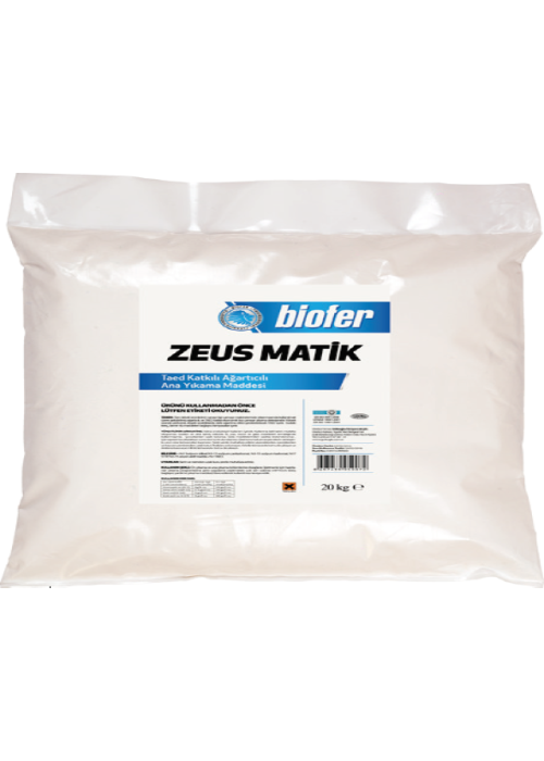 Biofer 20 Kg Taed Katkılı Ağartıcılı Toz Çamaşır Deterjanı Zeus Matik