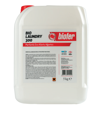 Biofer 5 Kg Parfümlü Klorlu Ağartıcı Sıvı Çamaşır Deterjanı Bio Laundry 300