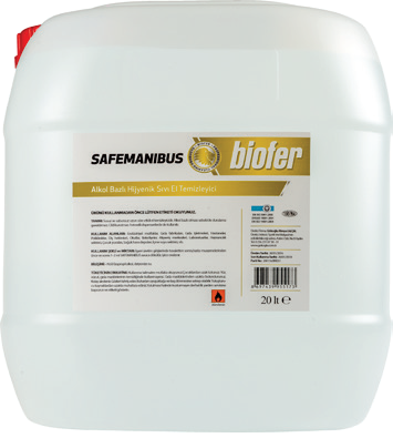 Biofer 20 Kg Alkol Bazlı Sıvı El Temizleyici Safemanibus