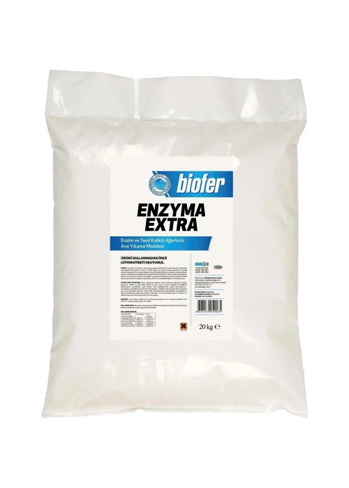 Biofer 20 Kg Enzim ve Taed Katkılı Ağartıcılı Toz Çamaşır Deterjanı Enzyma Extra