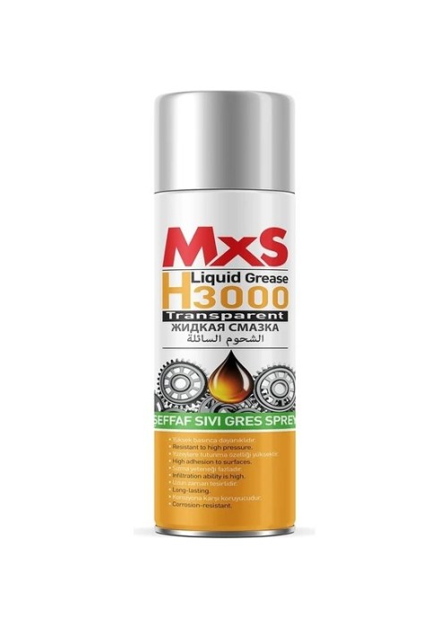 MxS 400 Ml Şeffaf Sıvı Gres Sprey H3000