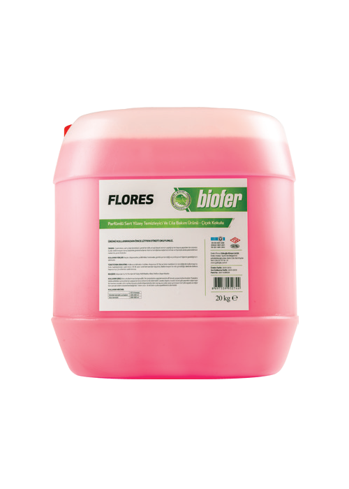 Biofer 20 Kg Yüzey Temizleyici ve Cila Bakım Ürünü Çiçek Kokulu Flores