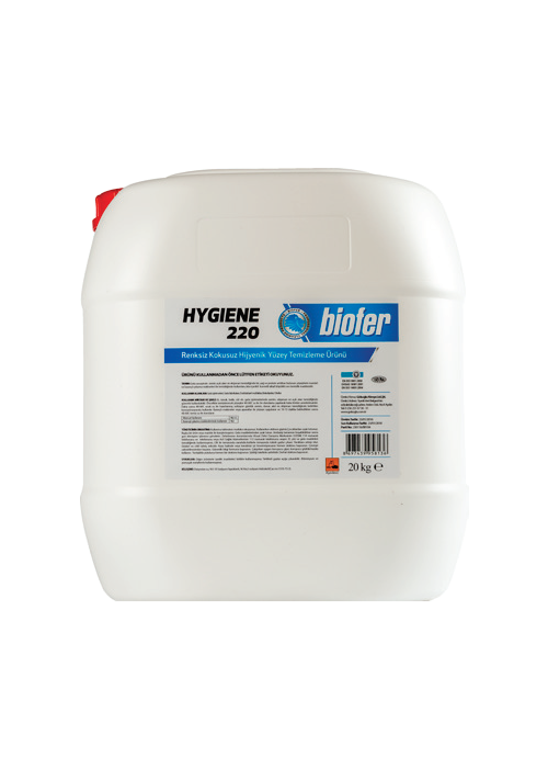 Biofer 20 Kg Renksiz Kokusuz Yüzey Temizleyici Hygiene 220