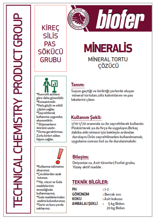 Biofer 20 Kg Mineral Tortu Çözücü Mineralis