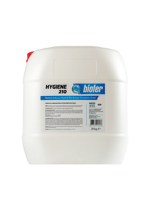Biofer 20 Kg Renksiz Kokusuz Elde Yıkama Bulaşık Deterjanı Hygiene 210