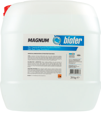 Biofer 20 Kg Tüm Yüzeylerde QAC Bazlı Hijyenik Temizleme Maddesi Magnum